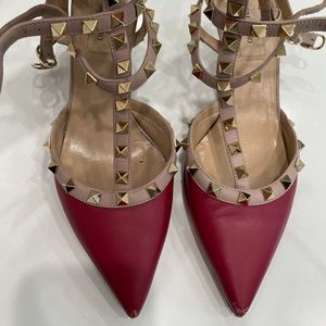 COPY - Valentino Rockstar stud heels with buckles